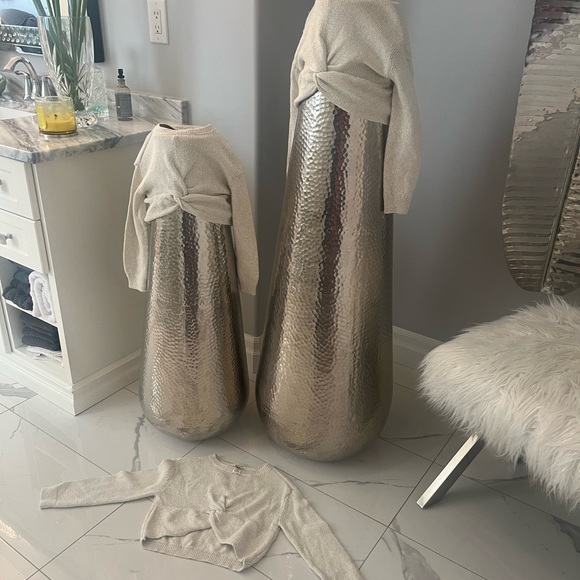 Oshkosh new, no tags unworn little girls, cream, gold fancy sweaters dressy cute - Picture 17 of 17